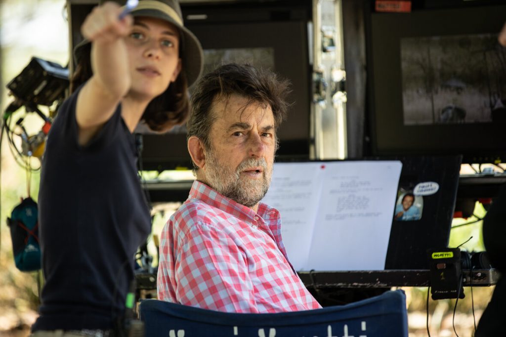 nanni moretti sul set di tre piani